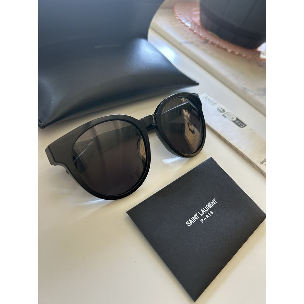 Saint Laurent Sunglasses SL M25/K 005 Polished Black 56-20-145 YSL Italy